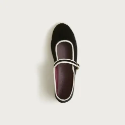 Flabelus X J.Crew Mary Jane espadrilles in velvet