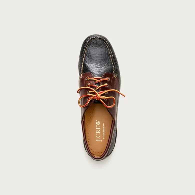 Four-eye lake shoes in leather