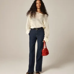 Full-length slim-wide trouser jean