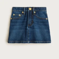 Girls' classic stretch denim skirt