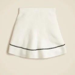 Girls' crochet tennis skirt with rickrack