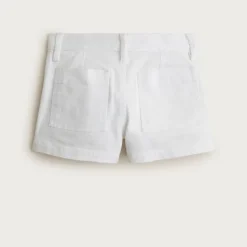 Girls' embroidered chino short