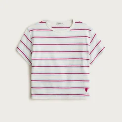 Girls' everyday T-shirt in vintage jersey