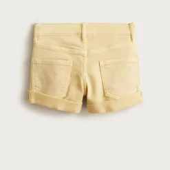 Girls' garment-dyed stretch denim short