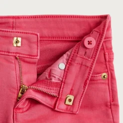 Girls' garment-dyed stretch denim short