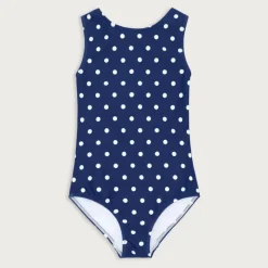 Girls' minnow™ Atlantic dot double-bow one-piece