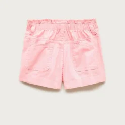Girls' paper-bag short in chino