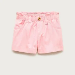 Girls' paper-bag short in chino