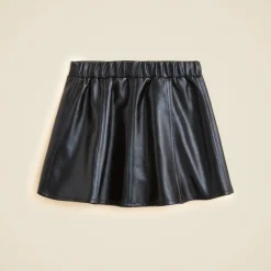 Girls' picture day skirt in faux leather