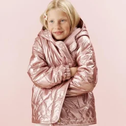 Girls' Pippa metallic quilted jacket with PrimaLoft®
