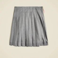 Girls' pleated skirt in twill