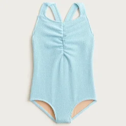 Girls' scrunchie one-piece swimsuit