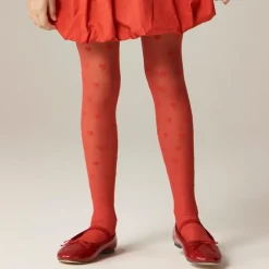 Girls' sheer heart tights