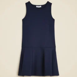 Girls' uniform jumper dress in ponte
