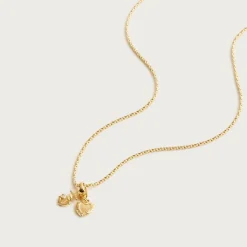 Gold vermeil heart charm necklace