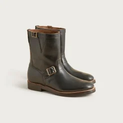 Hambleton engineer boots in leather