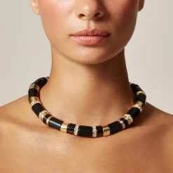 Handcut stone necklace