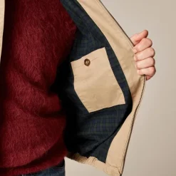 Harrington jacket in cotton twill