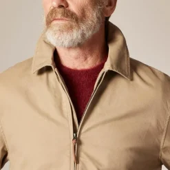 Harrington jacket in cotton twill
