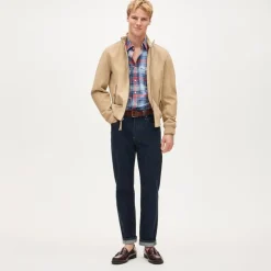 Harrington jacket in Italian suede