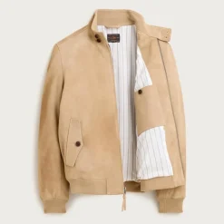 Harrington jacket in Italian suede