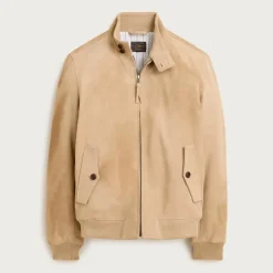 Harrington jacket in Italian suede