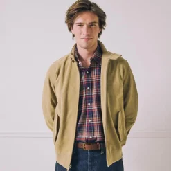 Harrington jacket in Italian suede