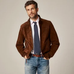Harrington jacket in Italian suede