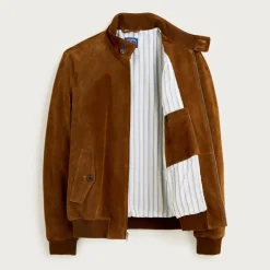 Harrington jacket in Italian suede