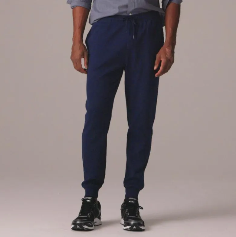 Heritage brushed rib-knit jogger pant