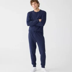 Heritage brushed rib-knit jogger pant