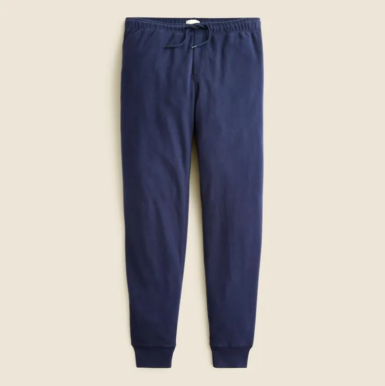 Heritage brushed rib-knit jogger pant