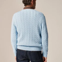 Heritage cotton cable-knit sweater