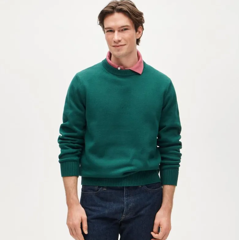 Heritage cotton crewneck sweater