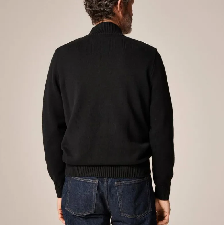 Heritage cotton mockneck sweater