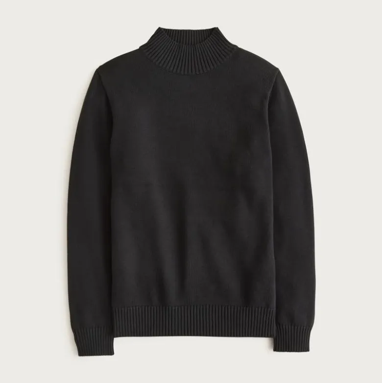 Heritage cotton mockneck sweater