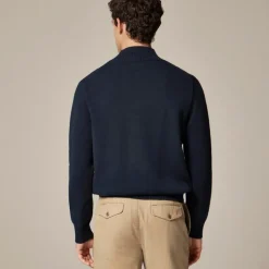 Heritage cotton mockneck sweater