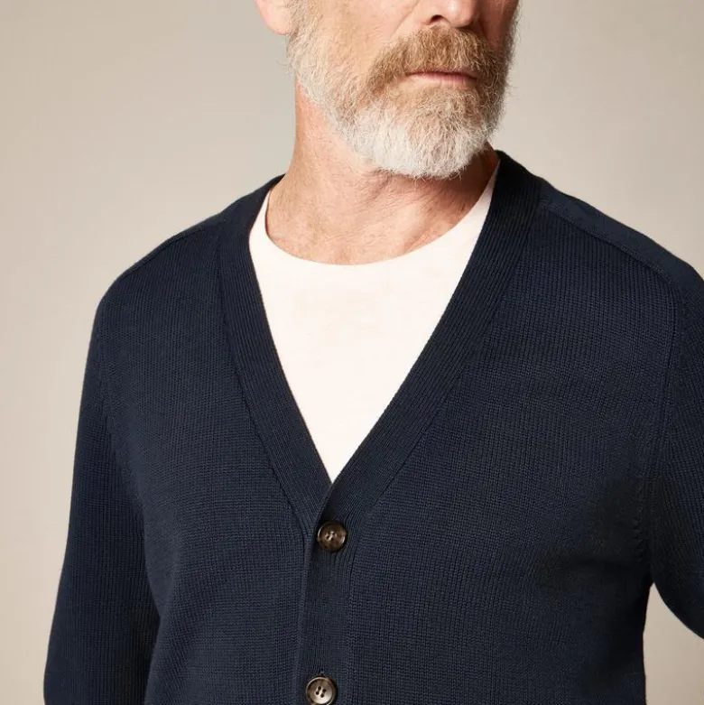 Heritage cotton V-neck cardigan