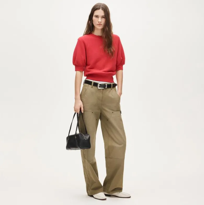 Heritage terry puff-sleeve sweatshirt