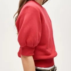 Heritage terry puff-sleeve sweatshirt