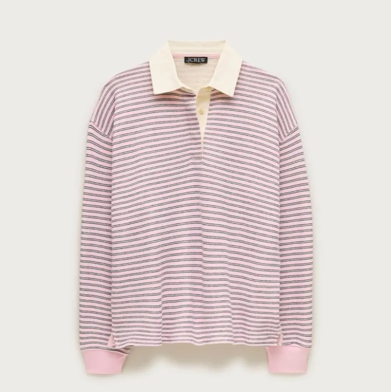 Heritage terry relaxed rugby sweatshirt