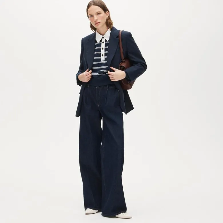Heritage terry rugby sweatshirt in stripe