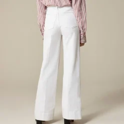 High-rise denim trouser jean
