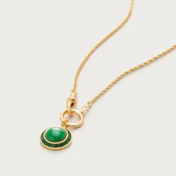 Inset crystal necklace