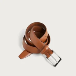 Italian leather dress belt