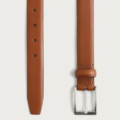 Italian leather dress belt