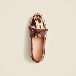 J.Crew driving loafers in printed calf hair