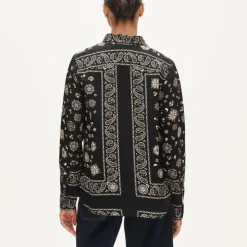 Jules classic-fit shirt in bandana-print viscose twill