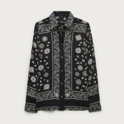 Jules classic-fit shirt in bandana-print viscose twill