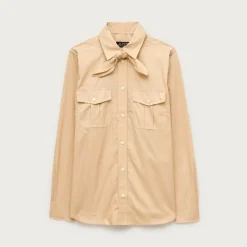 Jules classic-fit tie-neck shirt